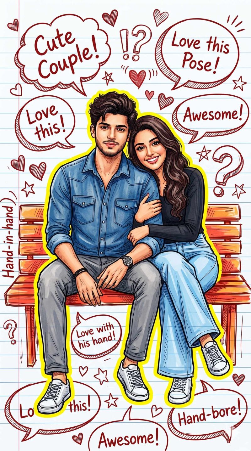 Gemini notebook drawing ai photo editing prompts for couple free