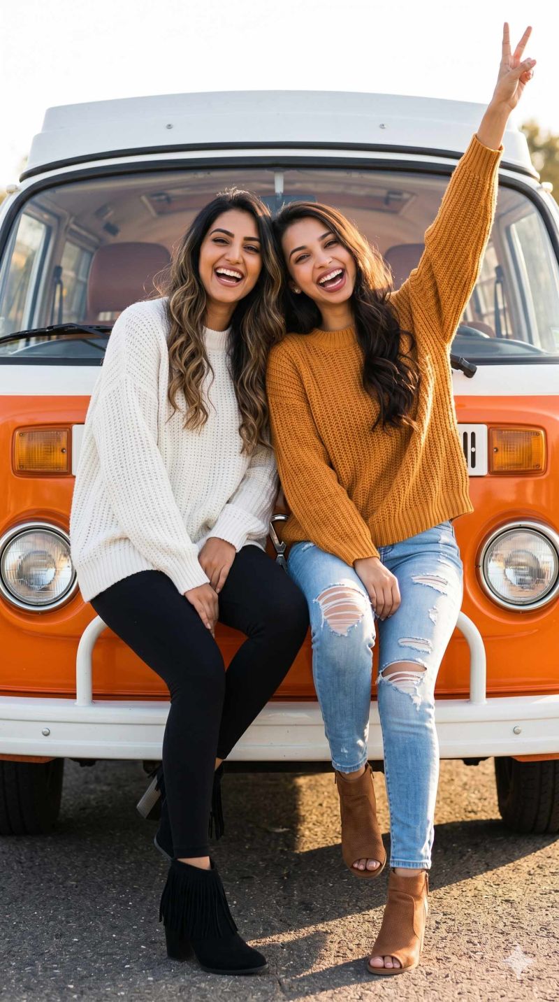 Two friends gemini prompt generator ai photo