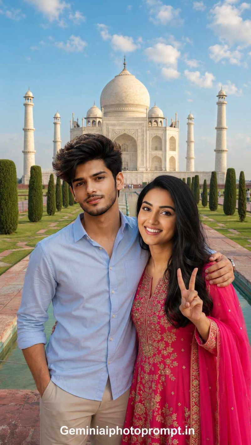 Taj mahal background prompt copy and paste