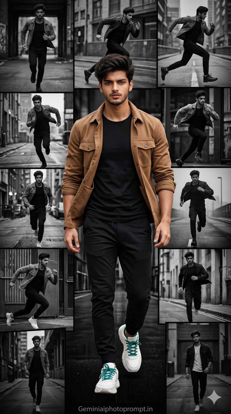 Collage photo men gemini ai free download