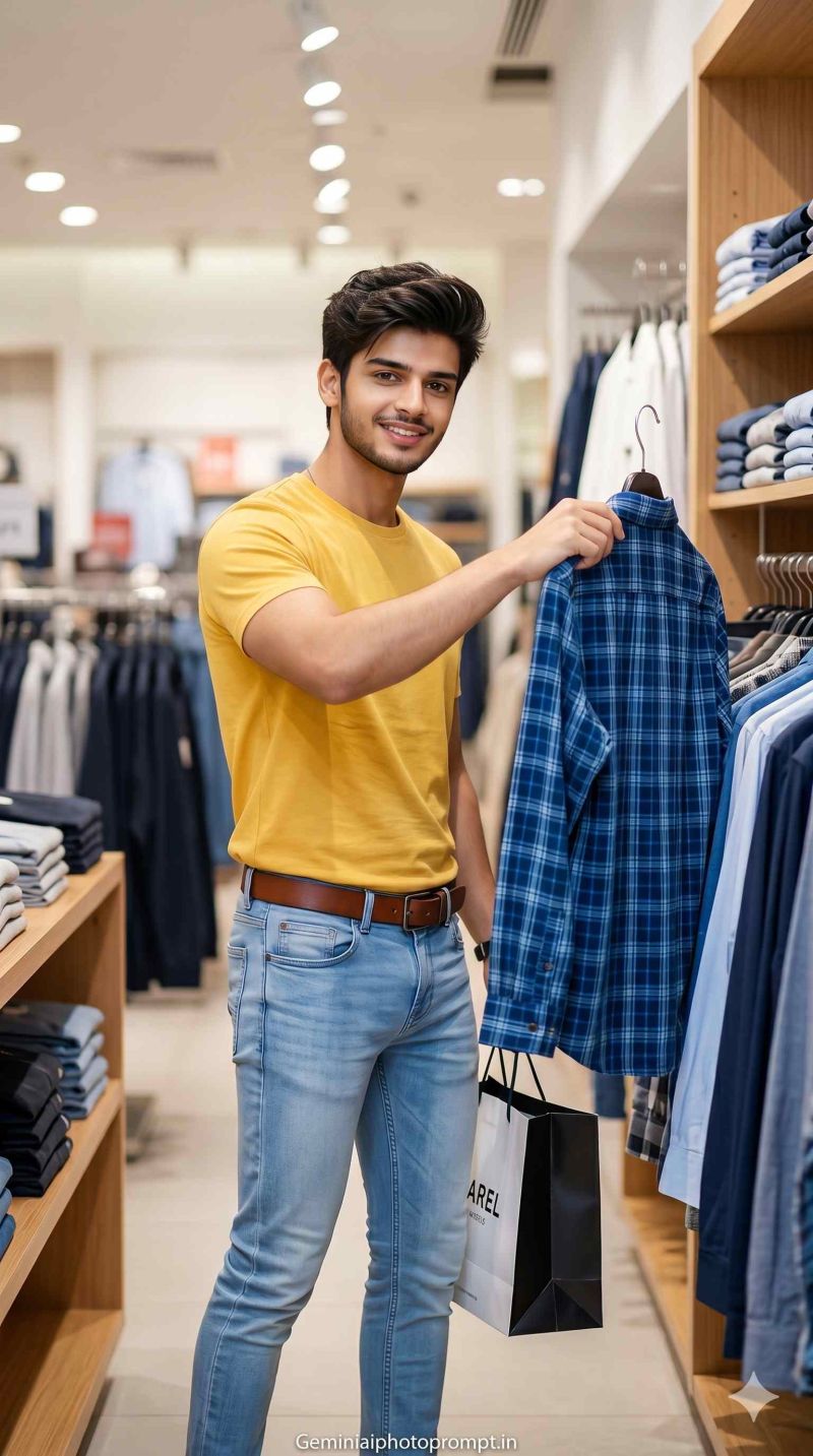 Gemini ai prompt men in shopping mall free download pdf