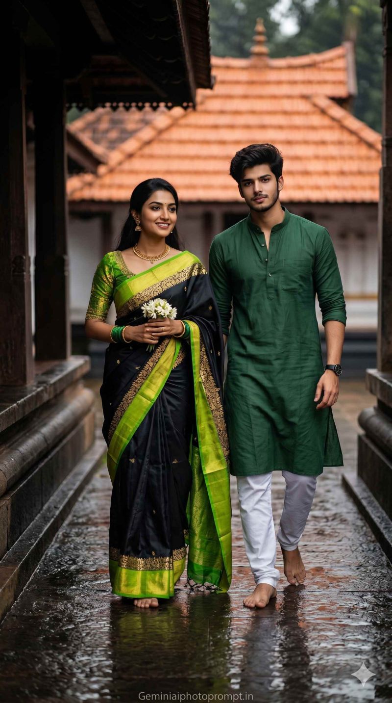South Indian couple prompt generator